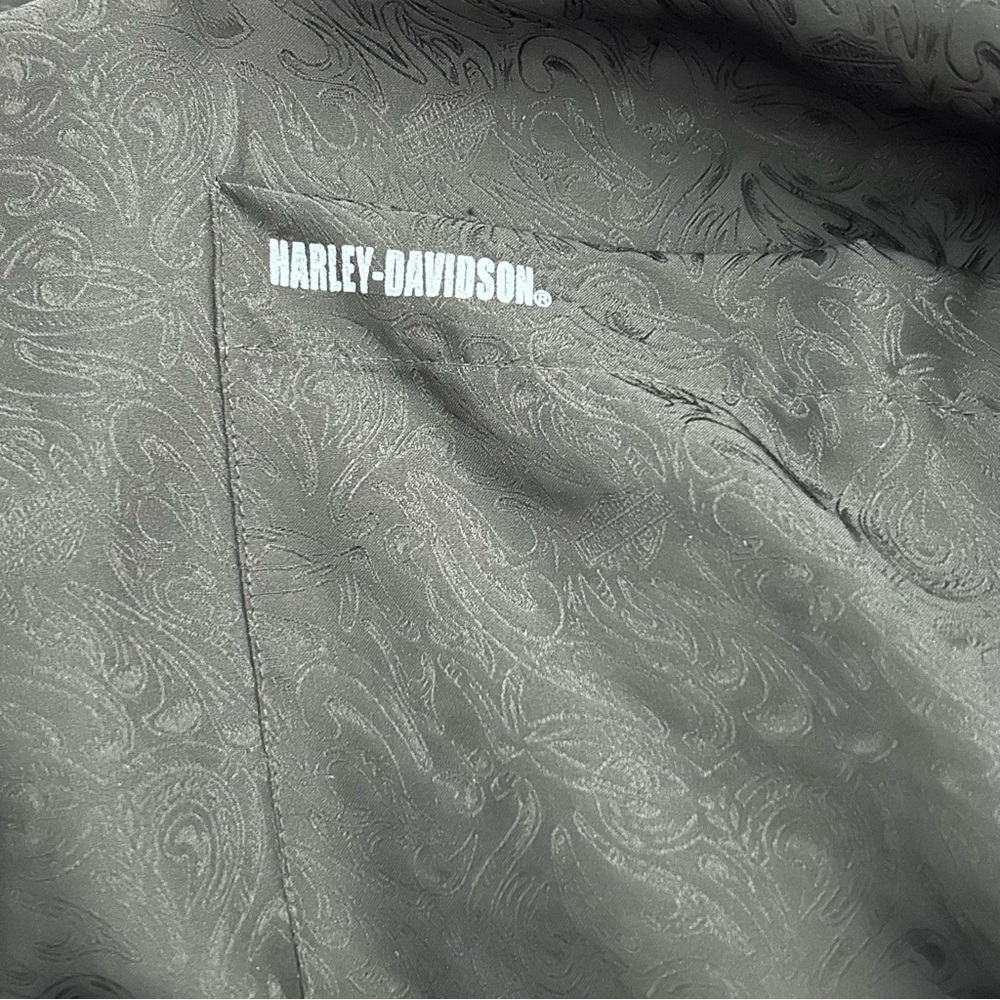 Harley-Davidson Men’s Black Silk Robe - Picture 6 of 6